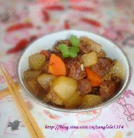 辣焖萝卜羊肉的做法