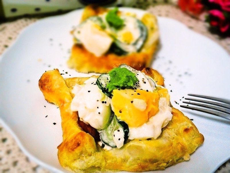 酥皮塔塔酱蛋沙拉【可尔必思】的做法