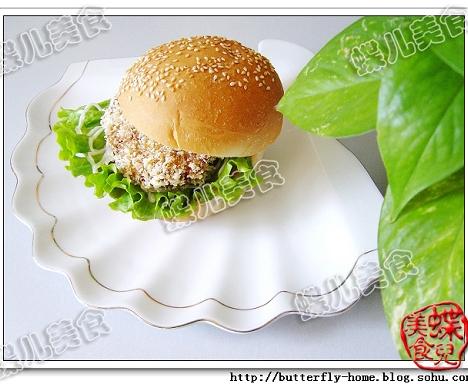 黑胡椒鸡翅汉堡的做法