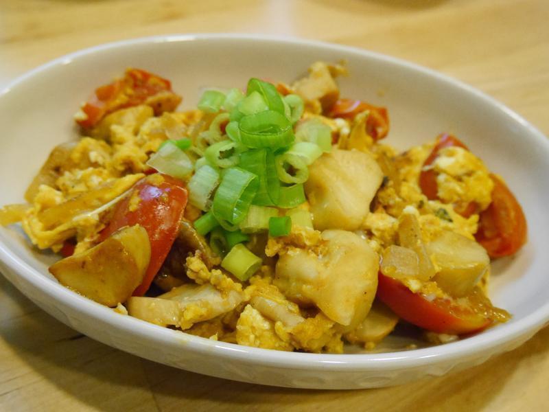 番茄杏鲍菇嫩蛋的做法