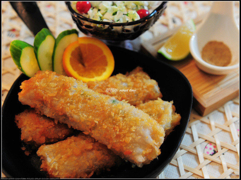 酥炸鲜蚵卷的做法