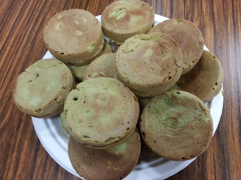 抹茶红豆饼的做法