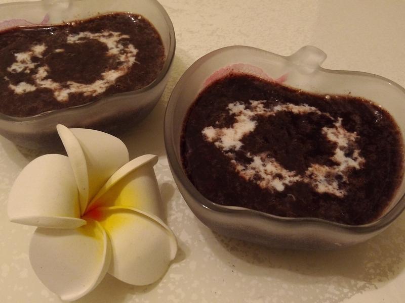 椰汁紫米红豆的做法