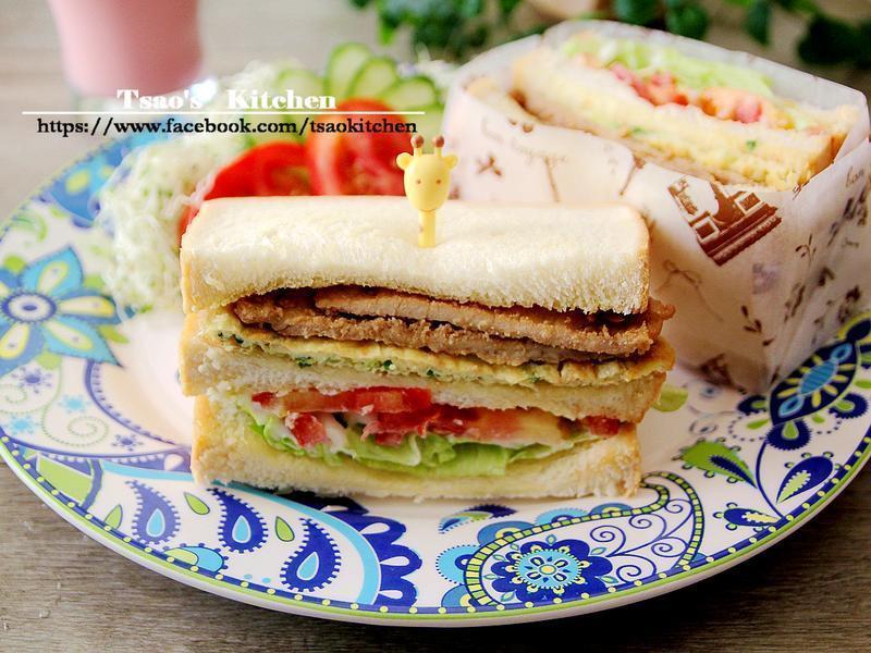 蜂蜜照烧猪肉三明治的做法