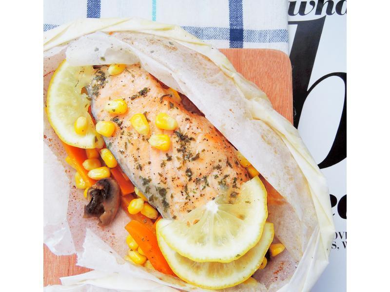 纸包烤鲑鱼的做法