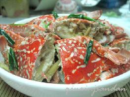 姜葱焗花蟹的做法