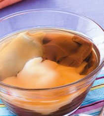 三色布丁豆花的做法