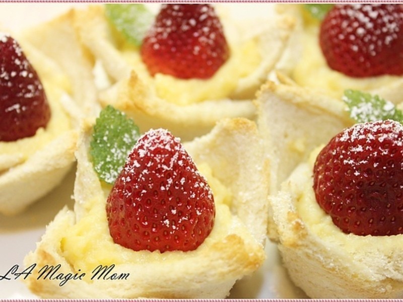 卡士达草莓塔的做法