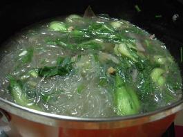 很充实也很鲜美的猪肝粉丝烫的做法