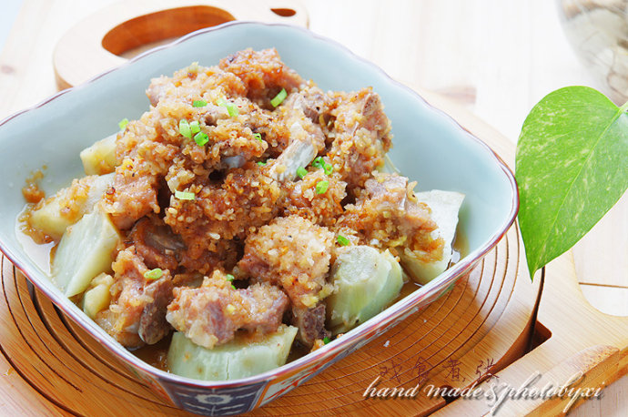 红薯粉蒸脆骨的做法