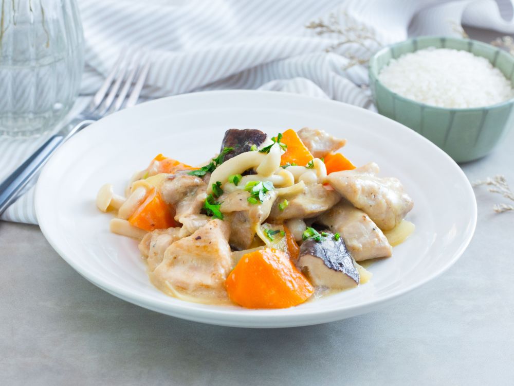 奶滑芝士蘑菇盐曲鸡的做法