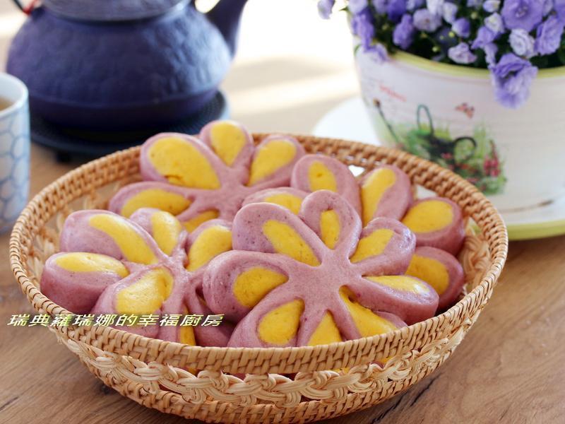 带着春天气息的紫花馒头的做法