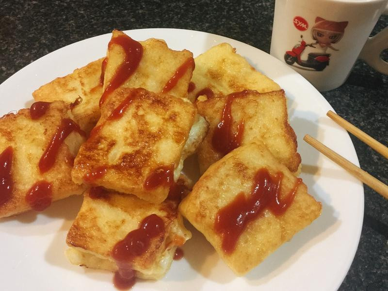 炸奶油方块小吐司的做法