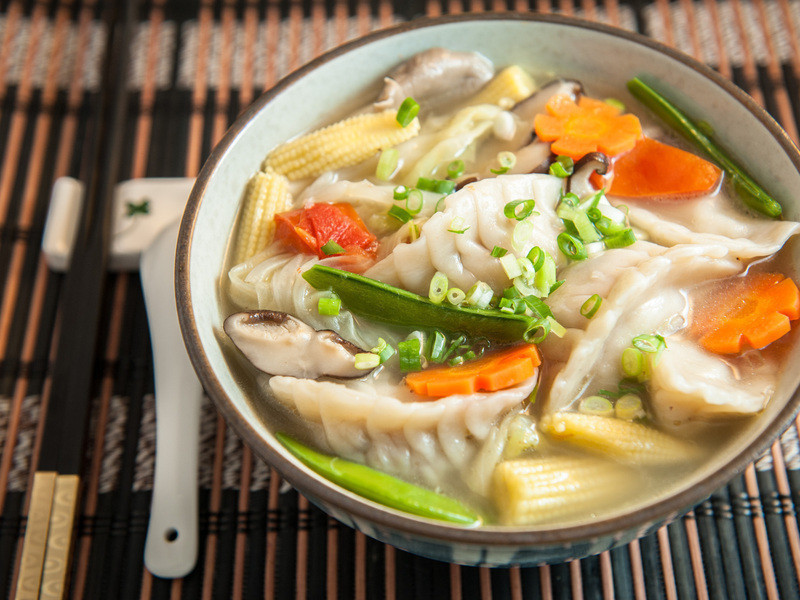 蔬菜汤饺的做法