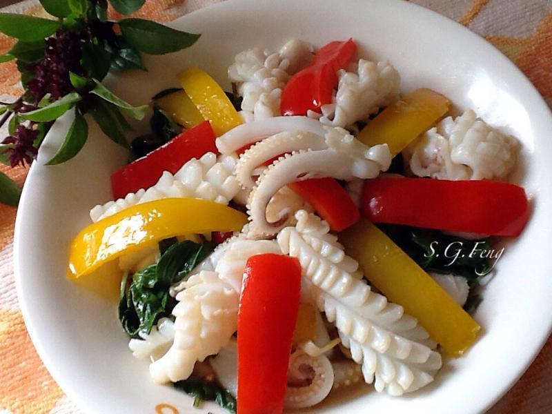 麻油彩椒中卷的做法