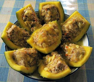 蒸酿小南瓜的做法