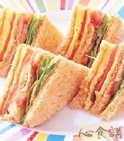 总匯三明治的做法