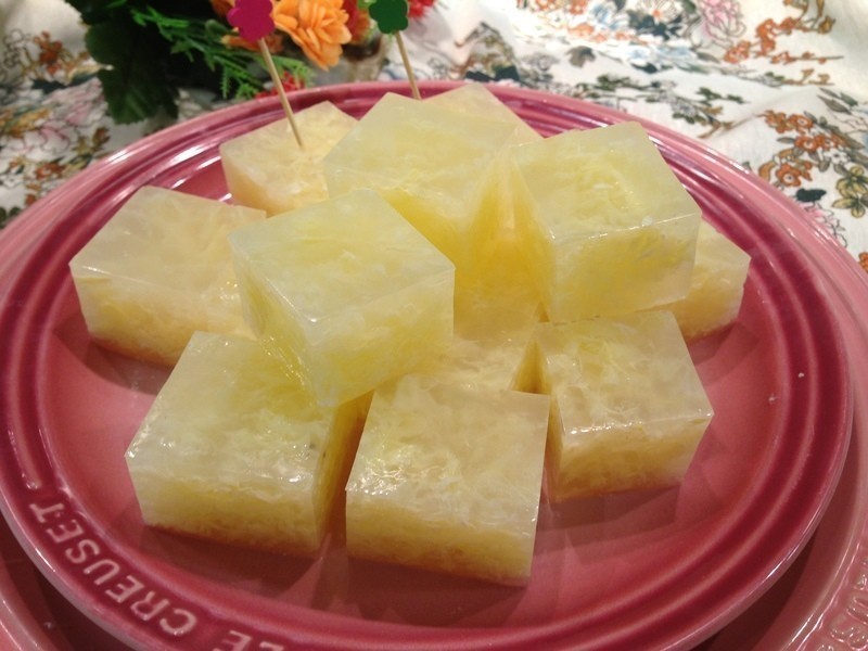 蛋花洋菜冻的做法