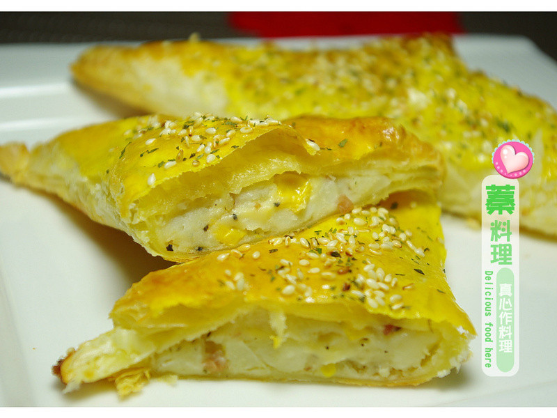 【我最爱马铃薯家族】玉米薯泥咸派的做法