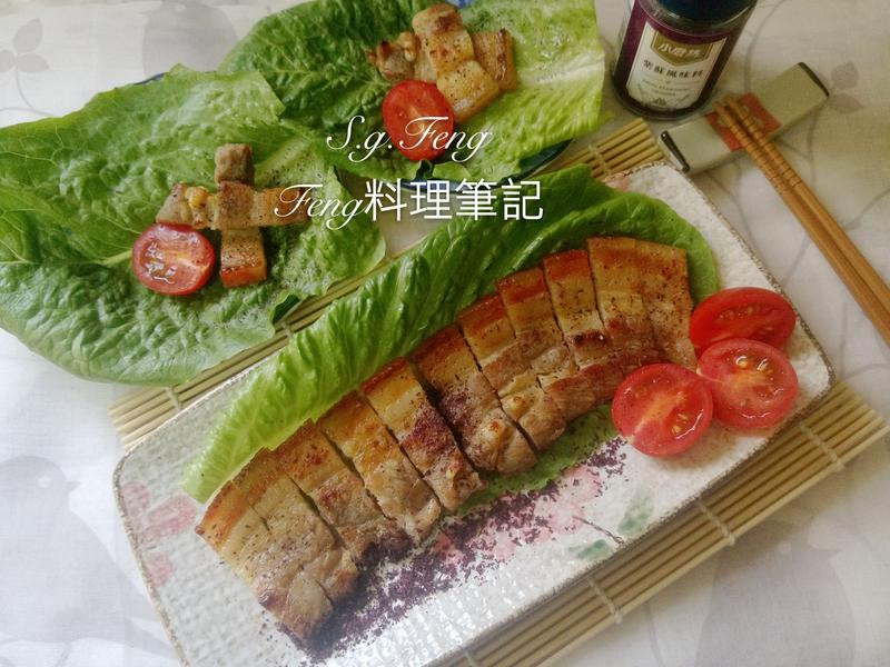 紫苏风味猪五花的做法