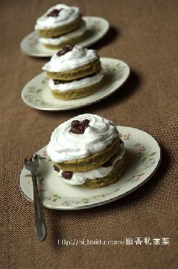 绿茶奶油蛋糕的做法