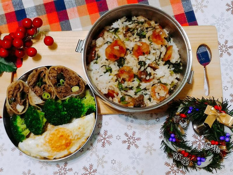 雪菜腊肠饭的做法