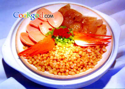 鲍参煲大麦的做法