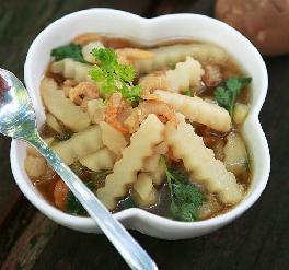 开洋土豆条汤的做法