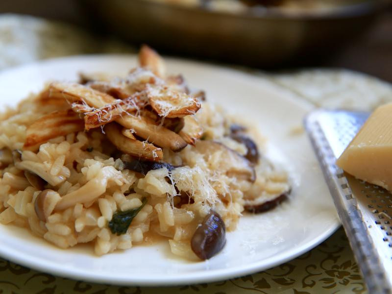 松露双菇炖饭的做法