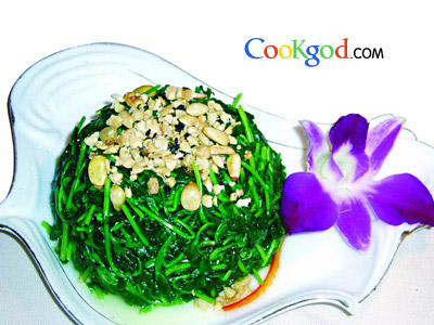 凉拌绿地神的做法