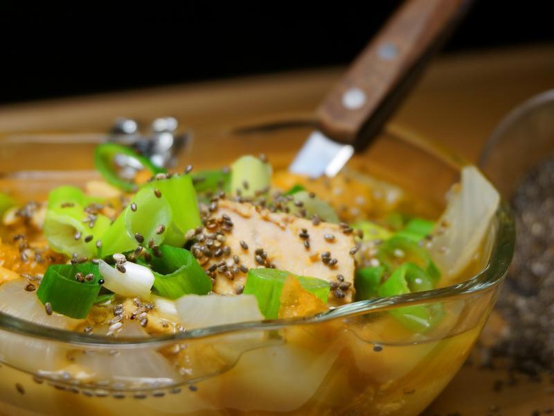 奇亚籽辣鱼汤的做法