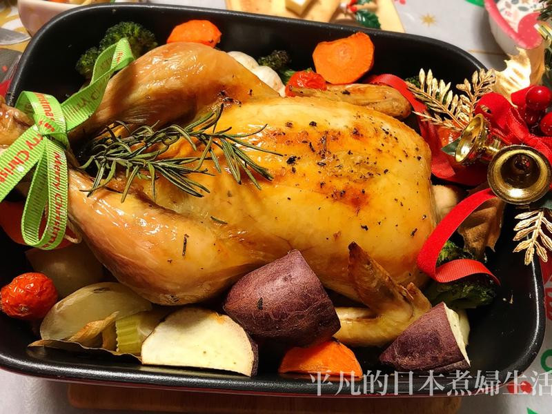 超级美味的圣诞烤鸡的做法