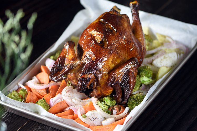 吮指烤全鸡的做法