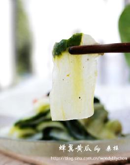 蝉翼黄瓜的做法