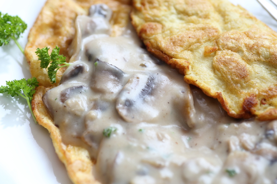 舒芙蕾蘑菇煎蛋的做法