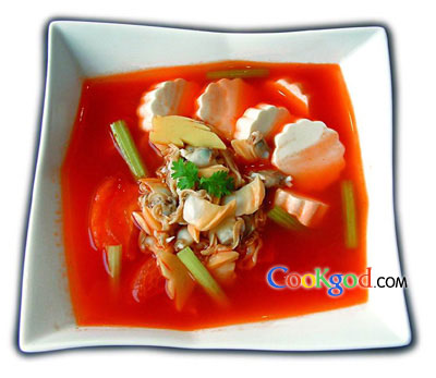 番茄白玉煮花甲的做法