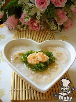 莲藕虾仁粥的做法