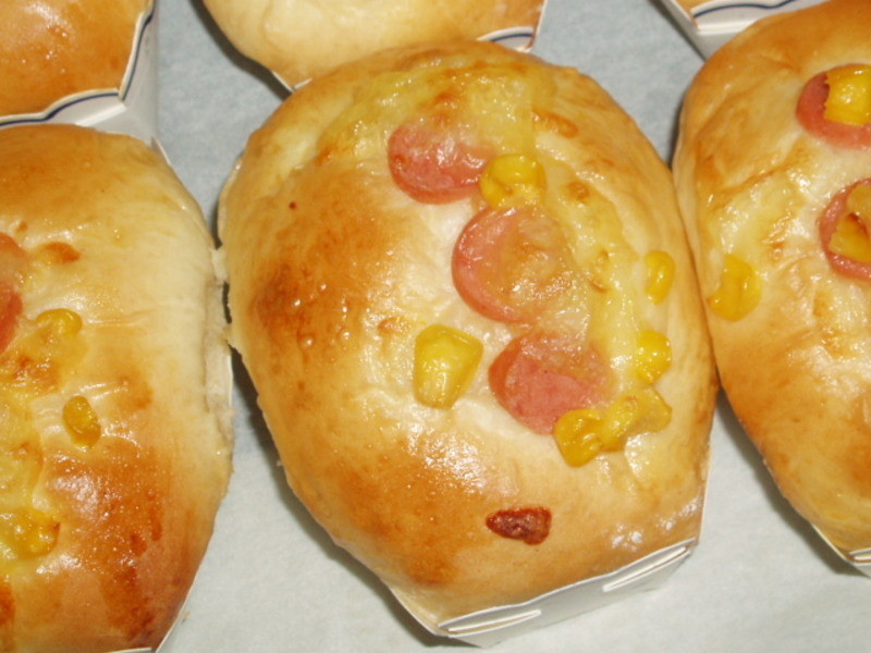 玉米火腿面包的做法