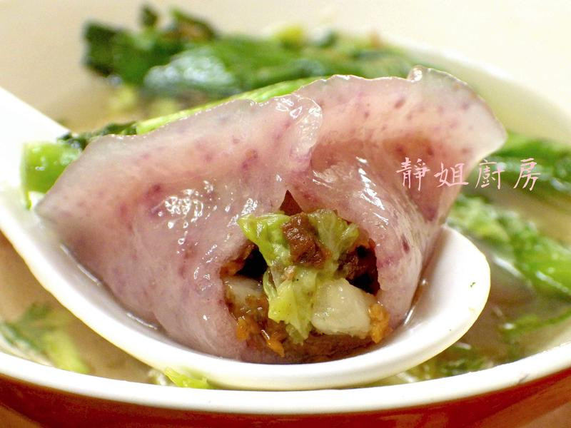 客家素食水晶三角圆的做法