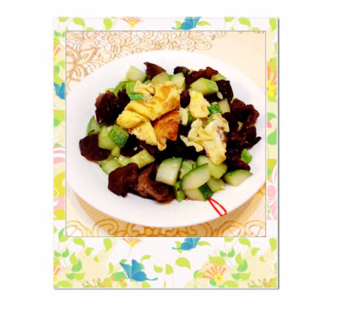 木耳黄瓜炒鸡蛋的做法