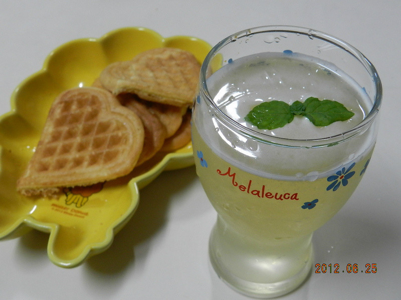 手工松饼 蜂蜜绿茶的做法