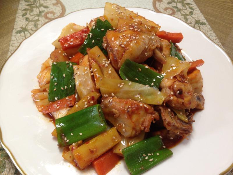 韩式春川辣炒鸡排?????的做法