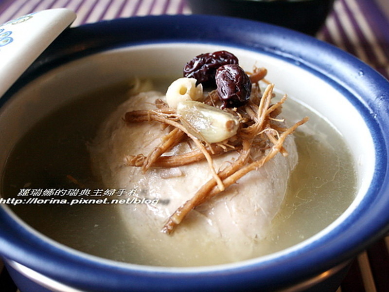 养身补气的糯米鸡汤的做法