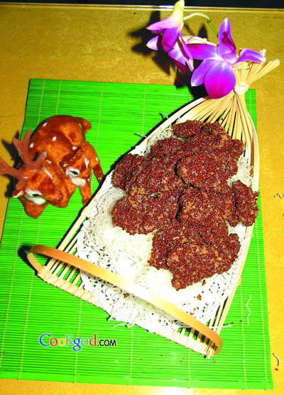 苏香梅花鹿肉的做法