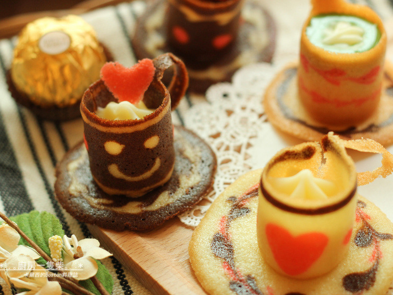 酥脆咖啡杯薄饼的做法