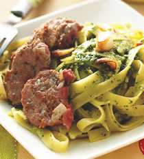 蒜香牛肉扁宽面的做法