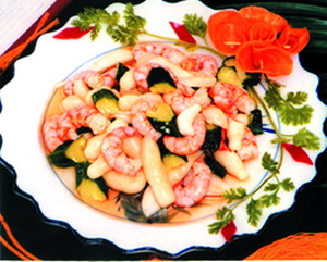 虾仁鸡腿菇的做法