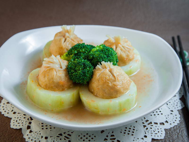 虾丸镶黄瓜的做法