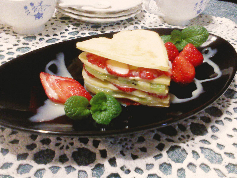 莓果千层饼的做法