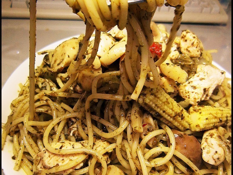 健康青酱野菇义大利面的做法